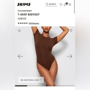 Skims fits everybody short sleeve bodysuit